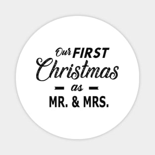 Our first christmas as Mr and Mrs. Magnet